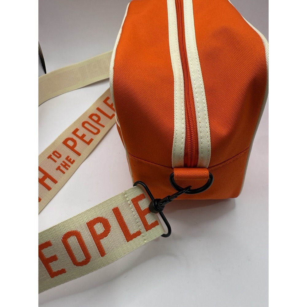 YOUTH TO THE PEOPLE Crossbody Bag in Orange With Logo,‎ Trim & Strap NEW - Picture 2 of 6